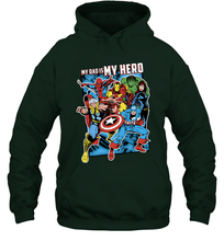 Load image into Gallery viewer, Marvel Heros My Dad My Hero Father's Day Gifts Hooded Sweatshirt
