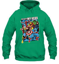 Load image into Gallery viewer, Marvel Heros My Dad My Hero Father's Day Gifts Hooded Sweatshirt