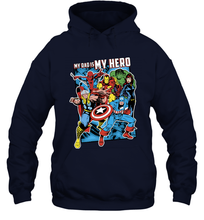 Load image into Gallery viewer, Marvel Heros My Dad My Hero Father's Day Gifts Hooded Sweatshirt