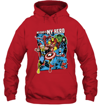 Load image into Gallery viewer, Marvel Heros My Dad My Hero Father's Day Gifts Hooded Sweatshirt