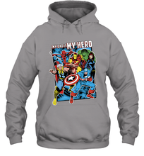 Load image into Gallery viewer, Marvel Heros My Dad My Hero Father's Day Gifts Hooded Sweatshirt