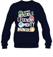 Load image into Gallery viewer, Marvel Avengers Father's Day Dad Words Graphic Father's Day Gifts Crewneck Sweatshirt