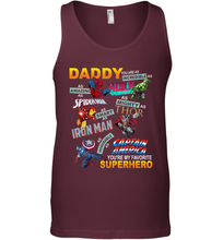 Load image into Gallery viewer, Daddy You Are My Favorite Superhero Father's Day Gifts Men's Tank Top