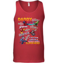 Load image into Gallery viewer, Daddy You Are My Favorite Superhero Father's Day Gifts Men's Tank Top