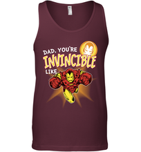 Load image into Gallery viewer, Marvel Iron Man Invincible Dad Father's Day Gifts Men's Tank Top