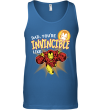 Load image into Gallery viewer, Marvel Iron Man Invincible Dad Father's Day Gifts Men's Tank Top