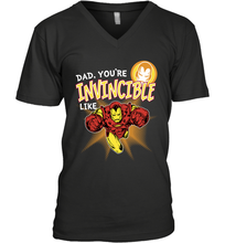 Load image into Gallery viewer, Marvel Iron Man Invincible Dad Father's Day Gifts Men's V-Neck T-Shirt