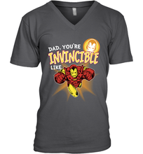 Load image into Gallery viewer, Marvel Iron Man Invincible Dad Father's Day Gifts Men's V-Neck T-Shirt