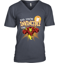 Load image into Gallery viewer, Marvel Iron Man Invincible Dad Father's Day Gifts Men's V-Neck T-Shirt