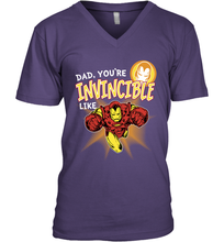 Load image into Gallery viewer, Marvel Iron Man Invincible Dad Father's Day Gifts Men's V-Neck T-Shirt