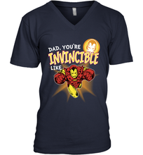 Load image into Gallery viewer, Marvel Iron Man Invincible Dad Father's Day Gifts Men's V-Neck T-Shirt