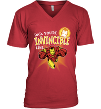 Load image into Gallery viewer, Marvel Iron Man Invincible Dad Father's Day Gifts Men's V-Neck T-Shirt