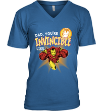 Load image into Gallery viewer, Marvel Iron Man Invincible Dad Father's Day Gifts Men's V-Neck T-Shirt