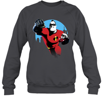 Load image into Gallery viewer, Disney Pixar Incredibles 2 Jack and Mr. Dad Father's Day Gifts Crewneck Sweatshirt
