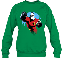 Load image into Gallery viewer, Disney Pixar Incredibles 2 Jack and Mr. Dad Father's Day Gifts Crewneck Sweatshirt