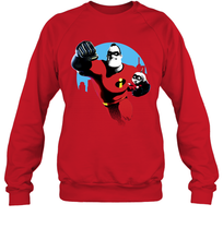 Load image into Gallery viewer, Disney Pixar Incredibles 2 Jack and Mr. Dad Father's Day Gifts Crewneck Sweatshirt