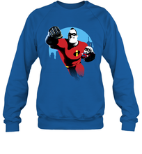 Load image into Gallery viewer, Disney Pixar Incredibles 2 Jack and Mr. Dad Father's Day Gifts Crewneck Sweatshirt