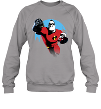 Load image into Gallery viewer, Disney Pixar Incredibles 2 Jack and Mr. Dad Father's Day Gifts Crewneck Sweatshirt