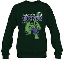 Load image into Gallery viewer, Marvel Hulk Incredible Dad Father's Day Gifts Crewneck Sweatshirt