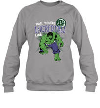 Load image into Gallery viewer, Marvel Hulk Incredible Dad Father's Day Gifts Crewneck Sweatshirt