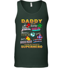 Load image into Gallery viewer, Marvel Daddy Incredible Hulk Amazing Spider Man Mighty Thor Smart Iron Man Honorable Captain America Father's Day Men's Tank Top