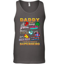 Load image into Gallery viewer, Marvel Daddy Incredible Hulk Amazing Spider Man Mighty Thor Smart Iron Man Honorable Captain America Father's Day Men's Tank Top