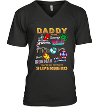Load image into Gallery viewer, Daddy You Are My Favorite Super Hero Father's Day Gifts Men's V-Neck T-Shirt