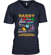 Load image into Gallery viewer, Daddy You Are My Favorite Super Hero Father's Day Gifts Men's V-Neck T-Shirt