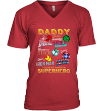 Load image into Gallery viewer, Daddy You Are My Favorite Super Hero Father's Day Gifts Men's V-Neck T-Shirt