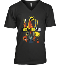 Load image into Gallery viewer, Disney Pixar Incredibles 2 Dad and Super Family Father's Day Gifts Men's V-Neck T-Shirt