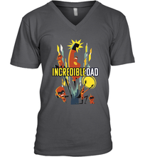 Load image into Gallery viewer, Disney Pixar Incredibles 2 Dad and Super Family Father's Day Gifts Men's V-Neck T-Shirt