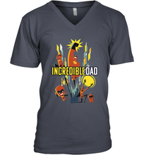 Load image into Gallery viewer, Disney Pixar Incredibles 2 Dad and Super Family Father's Day Gifts Men's V-Neck T-Shirt