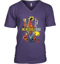 Load image into Gallery viewer, Disney Pixar Incredibles 2 Dad and Super Family Father's Day Gifts Men's V-Neck T-Shirt