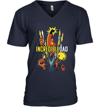 Load image into Gallery viewer, Disney Pixar Incredibles 2 Dad and Super Family Father's Day Gifts Men's V-Neck T-Shirt