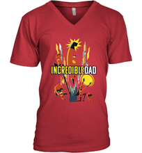 Load image into Gallery viewer, Disney Pixar Incredibles 2 Dad and Super Family Father's Day Gifts Men's V-Neck T-Shirt