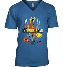 Load image into Gallery viewer, Disney Pixar Incredibles 2 Dad and Super Family Father's Day Gifts Men's V-Neck T-Shirt