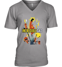 Load image into Gallery viewer, Disney Pixar Incredibles 2 Dad and Super Family Father's Day Gifts Men's V-Neck T-Shirt
