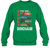 Load image into Gallery viewer, Daddy Dinosaurus Strong As T Rex Funny Father's Day Gift Crewneck Sweatshirt