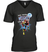 Load image into Gallery viewer, Marvel Thor Mighty Dad Father's Day Gifts Men's V-Neck T-Shirt