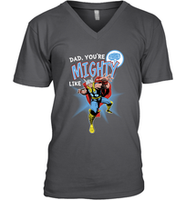 Load image into Gallery viewer, Marvel Thor Mighty Dad Father's Day Gifts Men's V-Neck T-Shirt