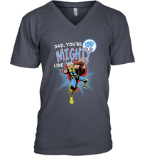 Load image into Gallery viewer, Marvel Thor Mighty Dad Father's Day Gifts Men's V-Neck T-Shirt