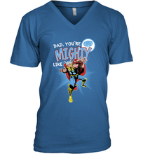 Load image into Gallery viewer, Marvel Thor Mighty Dad Father's Day Gifts Men's V-Neck T-Shirt