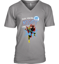 Load image into Gallery viewer, Marvel Thor Mighty Dad Father's Day Gifts Men's V-Neck T-Shirt