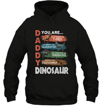 Load image into Gallery viewer, Daddy Dinosaurus Strong As T Rex Funny Father&#39;s Day Gift Hooded Sweatshirt