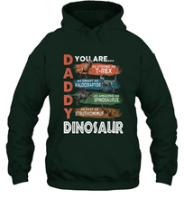 Load image into Gallery viewer, Daddy Dinosaurus Strong As T Rex Funny Father&#39;s Day Gift Hooded Sweatshirt