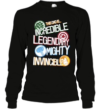 Load image into Gallery viewer, Marvel Avengers Father's Day Dad Words Graphic Father's Day Gifts Long Sleeve T-Shirt