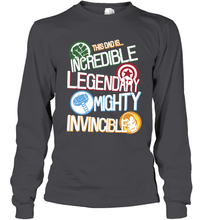 Load image into Gallery viewer, Marvel Avengers Father's Day Dad Words Graphic Father's Day Gifts Long Sleeve T-Shirt
