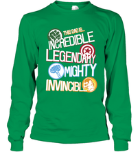 Load image into Gallery viewer, Marvel Avengers Father's Day Dad Words Graphic Father's Day Gifts Long Sleeve T-Shirt
