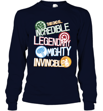 Load image into Gallery viewer, Marvel Avengers Father's Day Dad Words Graphic Father's Day Gifts Long Sleeve T-Shirt