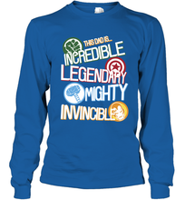 Load image into Gallery viewer, Marvel Avengers Father's Day Dad Words Graphic Father's Day Gifts Long Sleeve T-Shirt